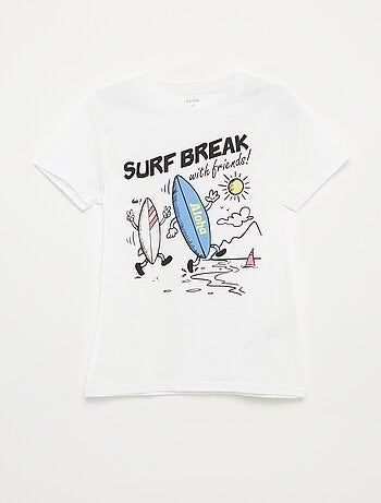 T-shirt con stampa fantasia