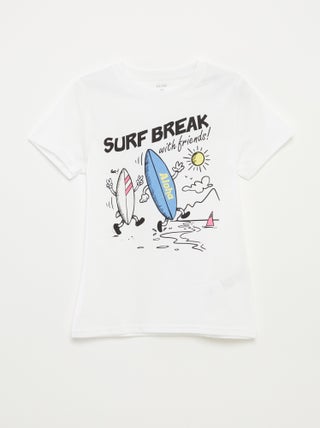 T-shirt con stampa fantasia