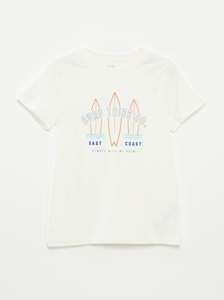 T-shirt con stampa fantasia