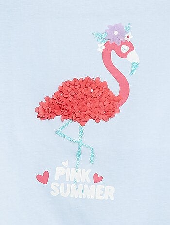 T-shirt con stampa fantasia