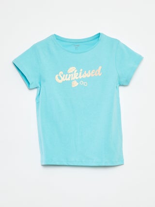 T-shirt con stampa fantasia