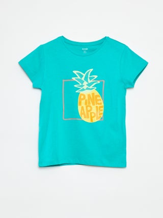 T-shirt con stampa fantasia