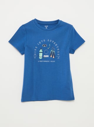 T-shirt con stampa fantasia