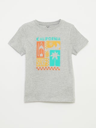 T-shirt con stampa fantasia