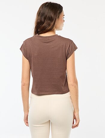 T-shirt con stampa fantasia