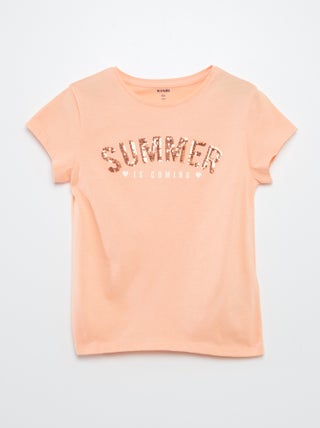 T-shirt con stampa fantasia
