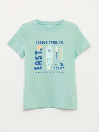 T-shirt con stampa fantasia