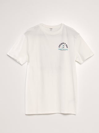 T-shirt con stampa 'Festa del papà'