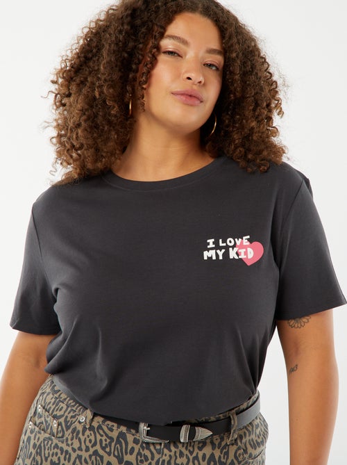 T-shirt con stampa 'Festa della mamma' a maniche corte - Kiabi