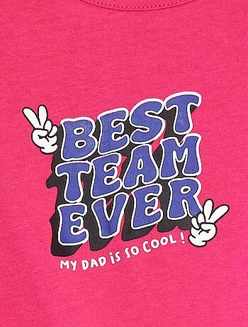 T-shirt con stampa Fête des pères