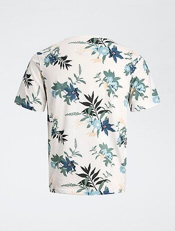 T-shirt con stampa floreale 'JJ Rebel'