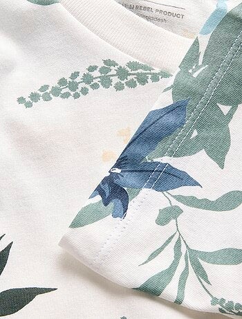 T-shirt con stampa floreale 'JJ Rebel'