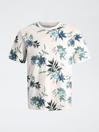 T-shirt con stampa floreale 'JJ Rebel'