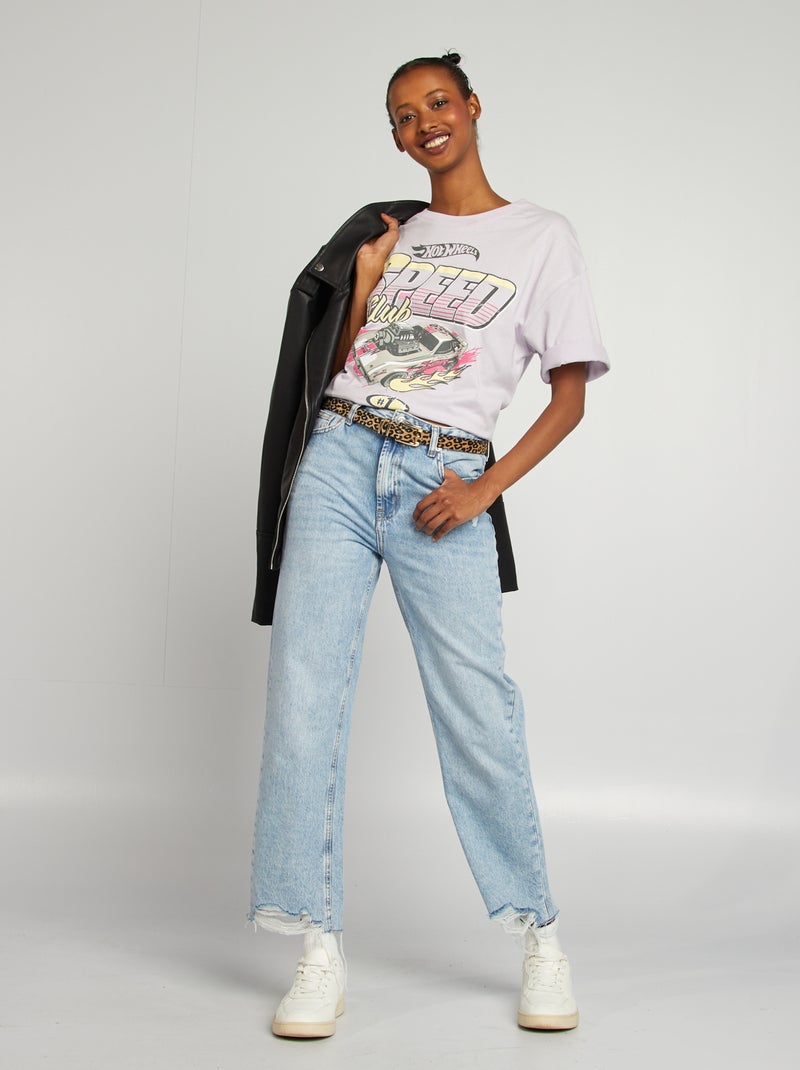 T-shirt con stampa 'Hot Wheels' a maniche corte VIOLA - Kiabi