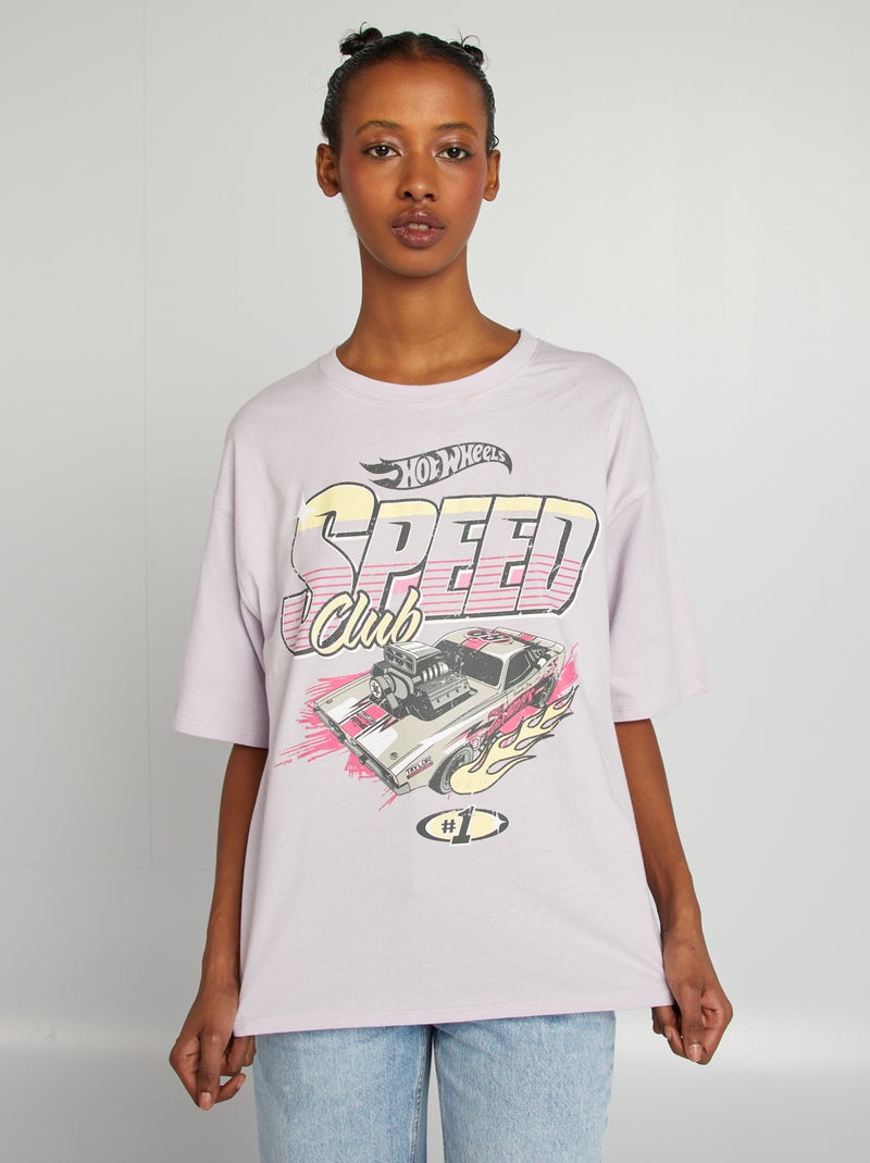 T-shirt con stampa 'Hot Wheels' a maniche corte VIOLA - Kiabi