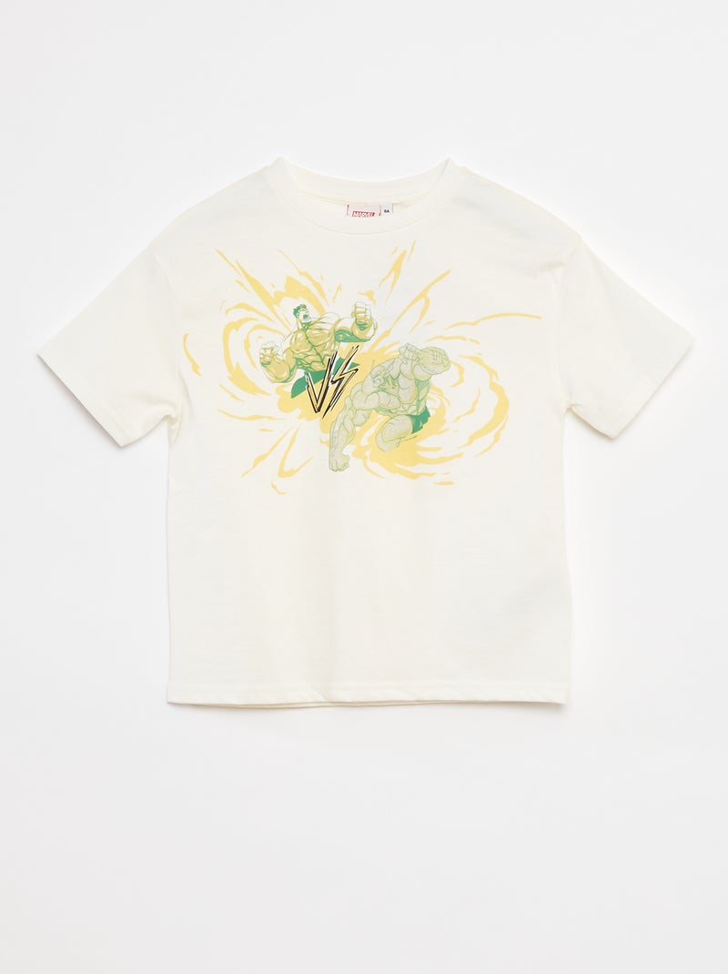 T-shirt con stampa Hulk di 'Marvel' BIANCO - Kiabi