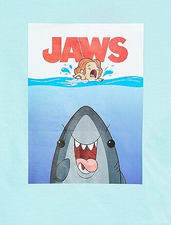 T-shirt con stampa 'Jaws'