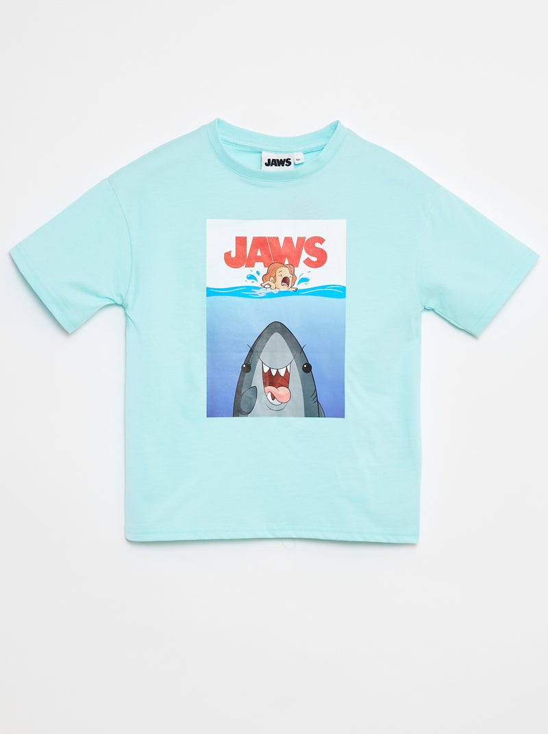 T-shirt con stampa 'Jaws' BLU - Kiabi