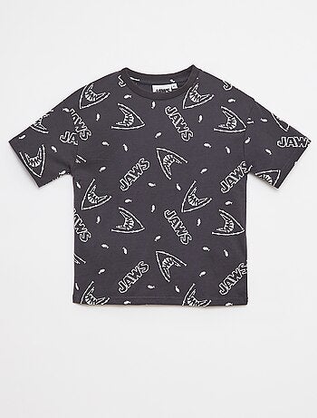 T-shirt con stampa 'Jaws'