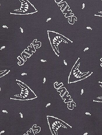T-shirt con stampa 'Jaws'