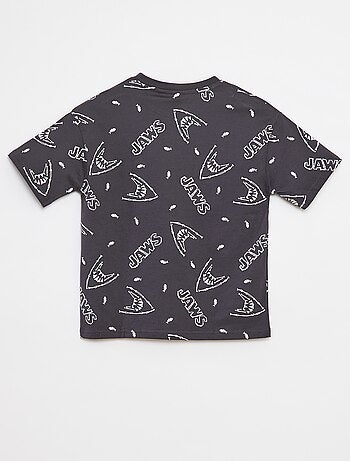 T-shirt con stampa 'Jaws'