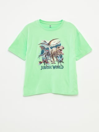 T-shirt con stampa 'Jurassic World'