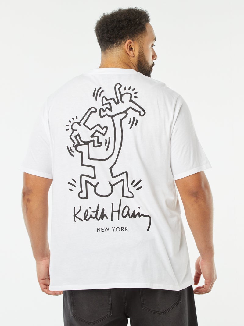 T-shirt con stampa 'Keith Haring' bianco - Kiabi