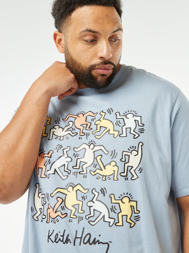 T-shirt con stampa 'Keith Haring' BLU - Kiabi