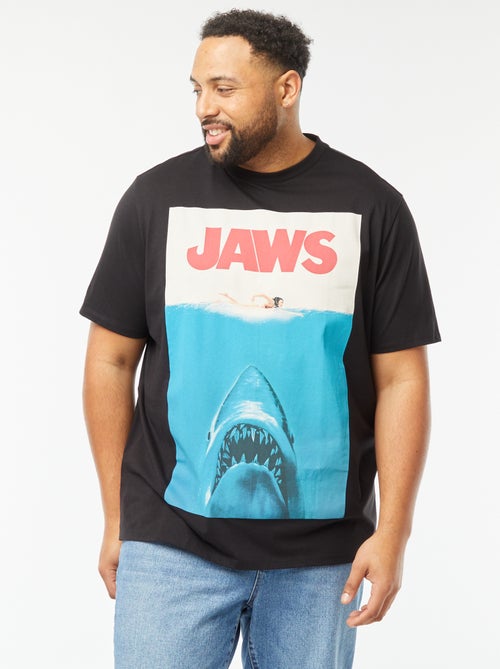 T-shirt con stampa 'Lo Squalo' a maniche corte - Kiabi