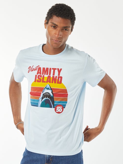 T-shirt con stampa 'Lo Squalo' - Kiabi