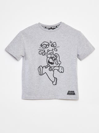 T-shirt con stampa 'Mario'