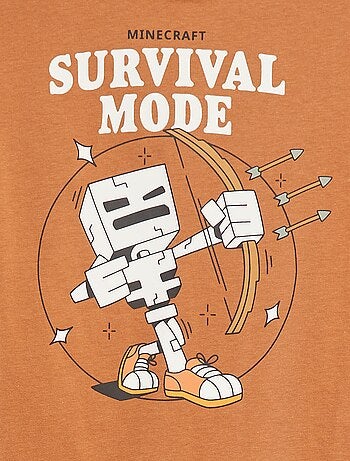 T-shirt con stampa 'Minecraft'