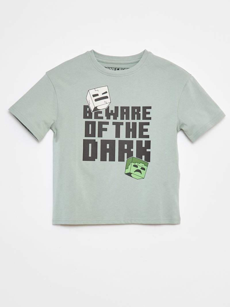 T-shirt con stampa 'Minecraft' VERDE - Kiabi