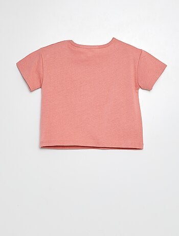 T-shirt con stampa 'Minou'
