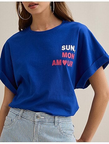 T-shirt con stampa, mo fashion