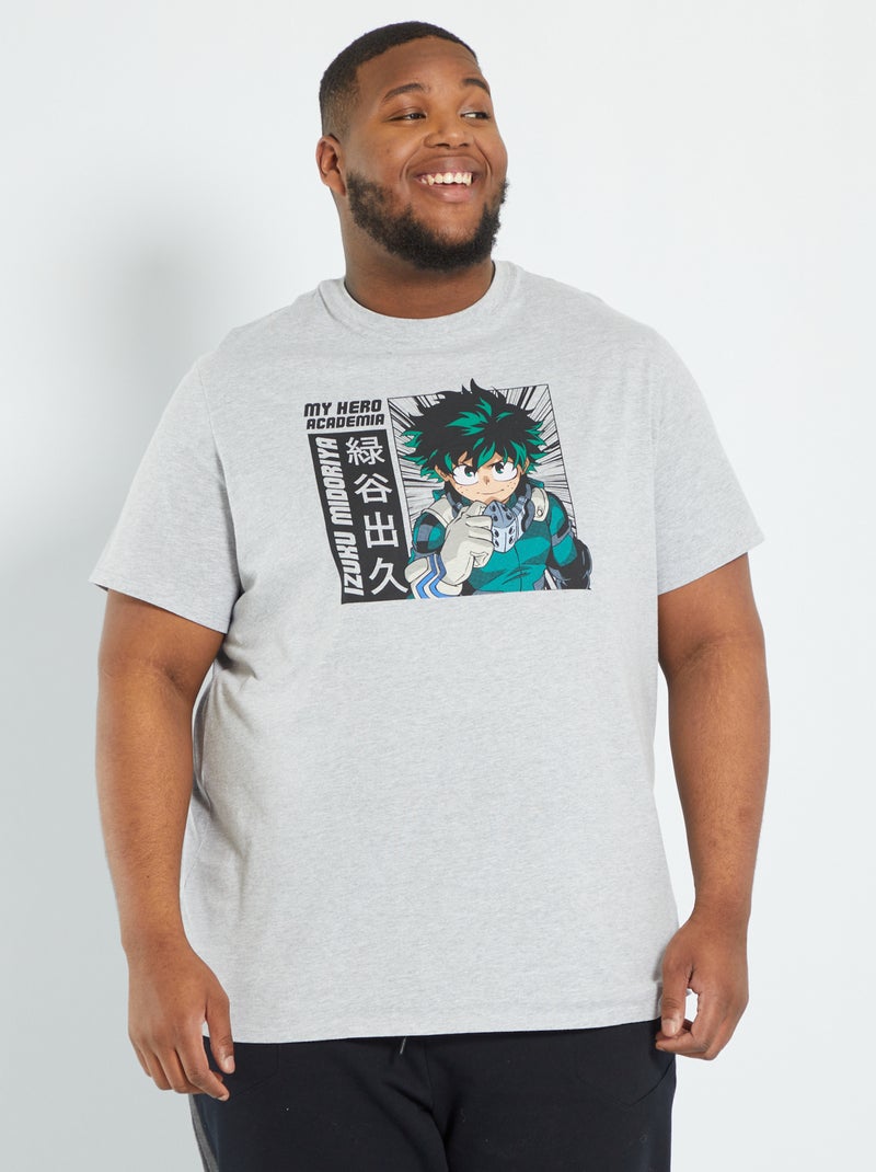 T-shirt con stampa 'My hero Academia' GRIGIO - Kiabi
