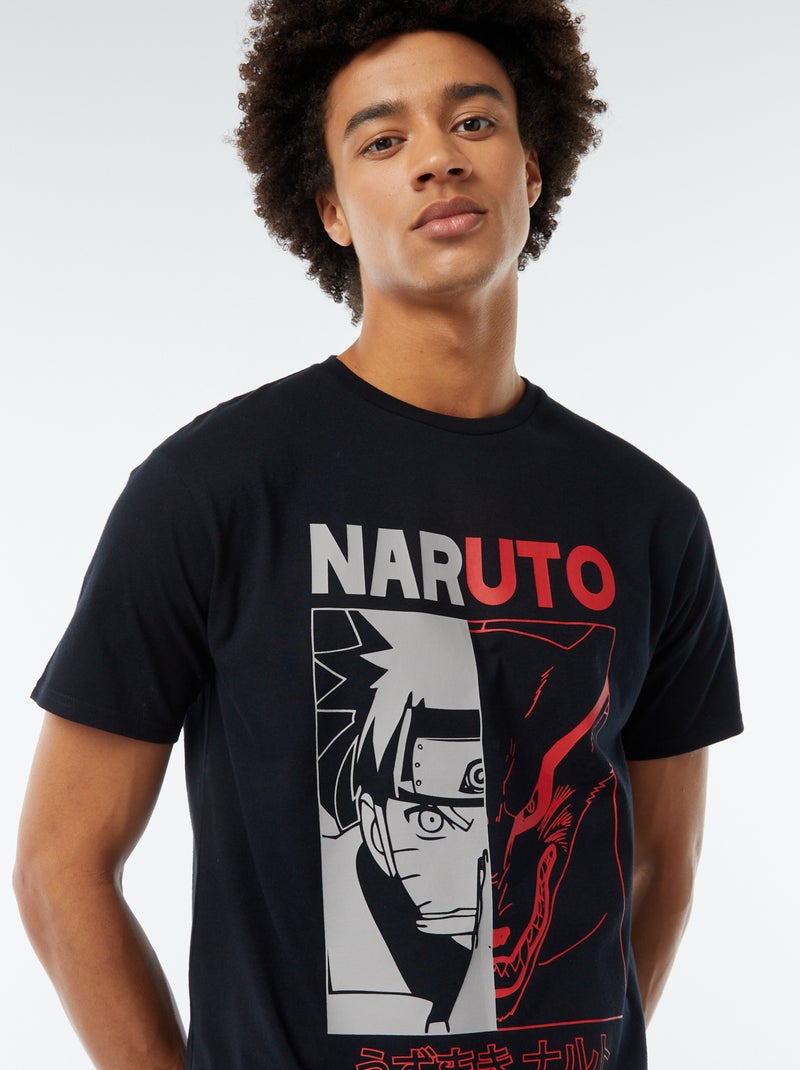 T-shirt con stampa 'Naruto' a maniche corte Nero - Kiabi