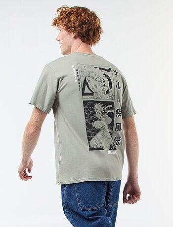 T-shirt con stampa 'Naruto' a maniche corte