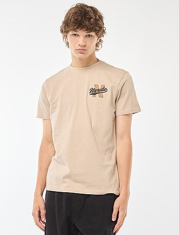 T-shirt con stampa 'Naruto' davanti/dietro a maniche corte