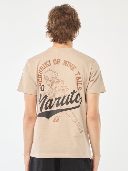 T-shirt con stampa 'Naruto' davanti/dietro a maniche corte - Kiabi