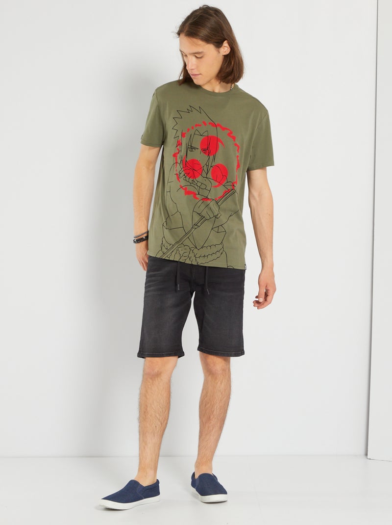 T-shirt con stampa 'Naruto' verde scuro - Kiabi