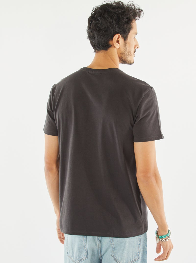 T-shirt con stampa 'Nirvana' a maniche corte NERO - Kiabi