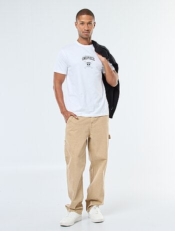 T-shirt con stampa 'One Piece' a maniche corte