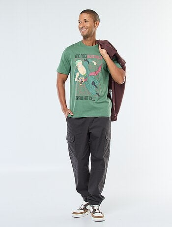 T-shirt con stampa 'One Piece' a maniche corte