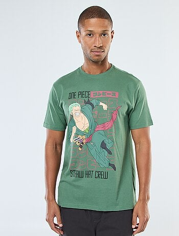 T-shirt con stampa 'One Piece' a maniche corte