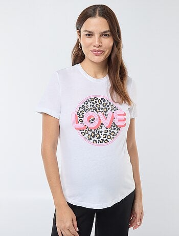 T-shirt con stampa 'Only maternity'