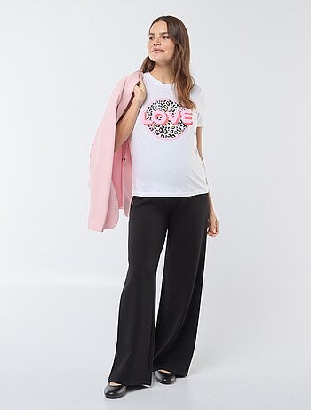 T-shirt con stampa 'Only maternity'