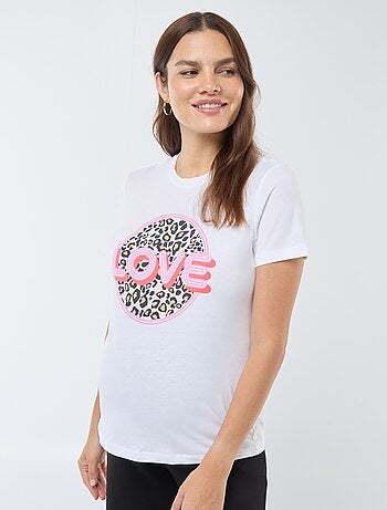 T-shirt con stampa 'Only maternity'