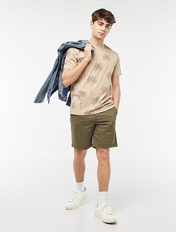 T-shirt con stampa palme