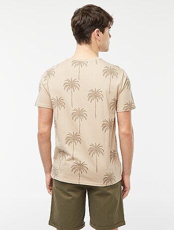T-shirt con stampa palme